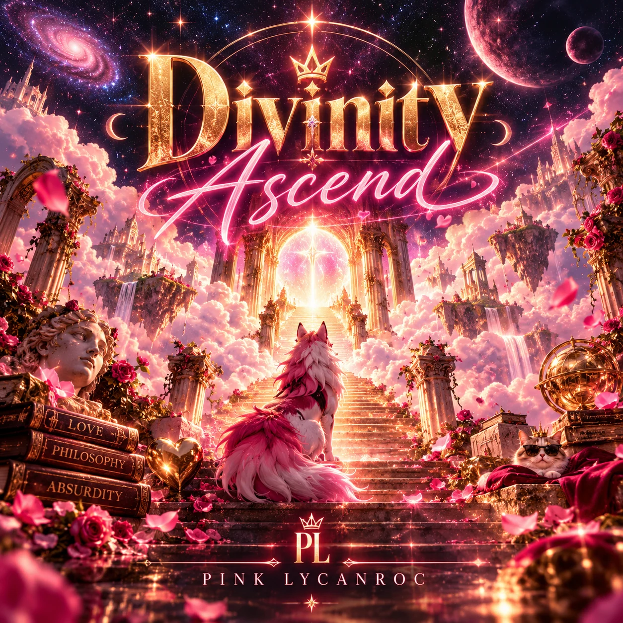 Divinity Ascend: a fantastic glowing staircase to a celestial gateway